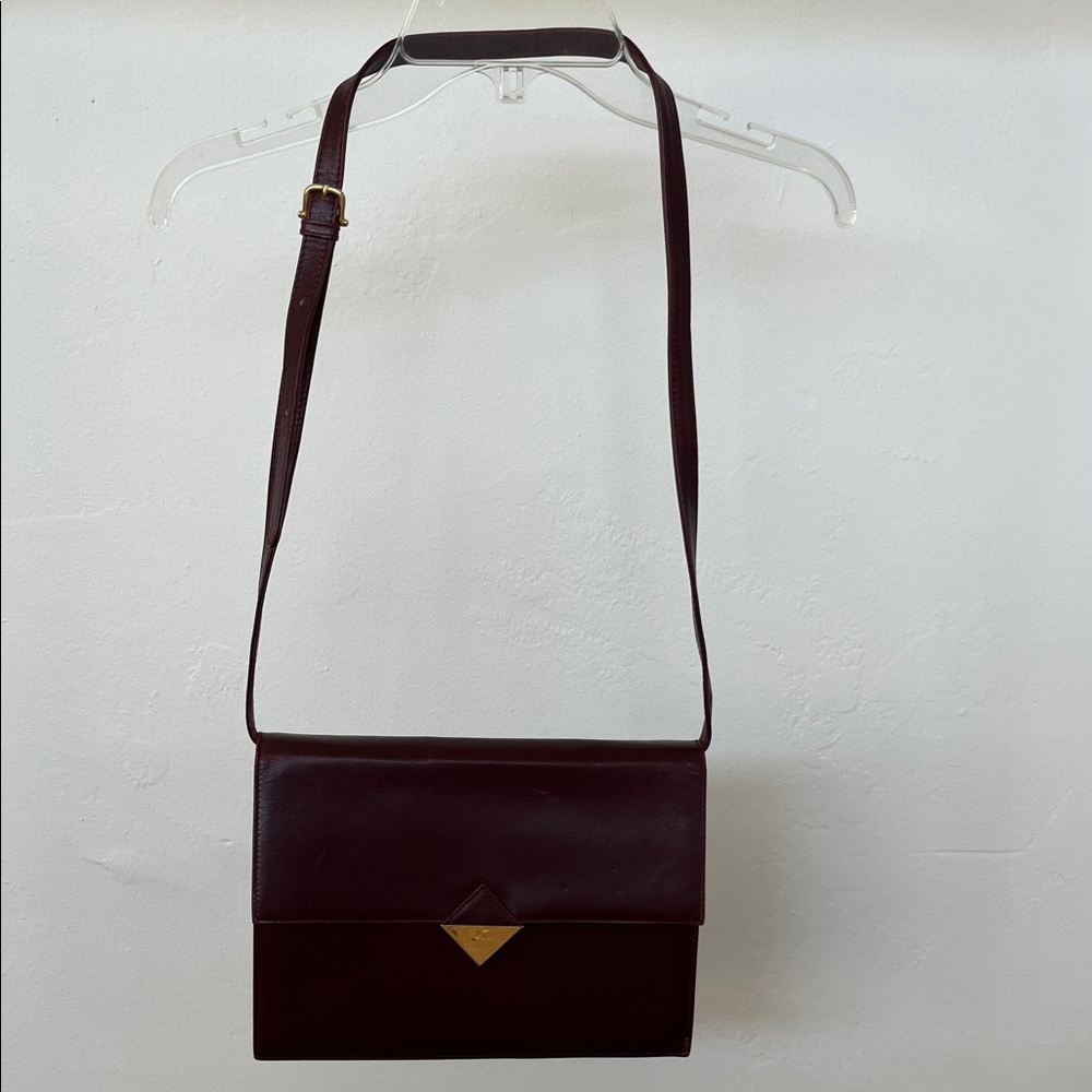 Celine Bordeaux Leather Crossbody Bag - Picture 3 of 15
